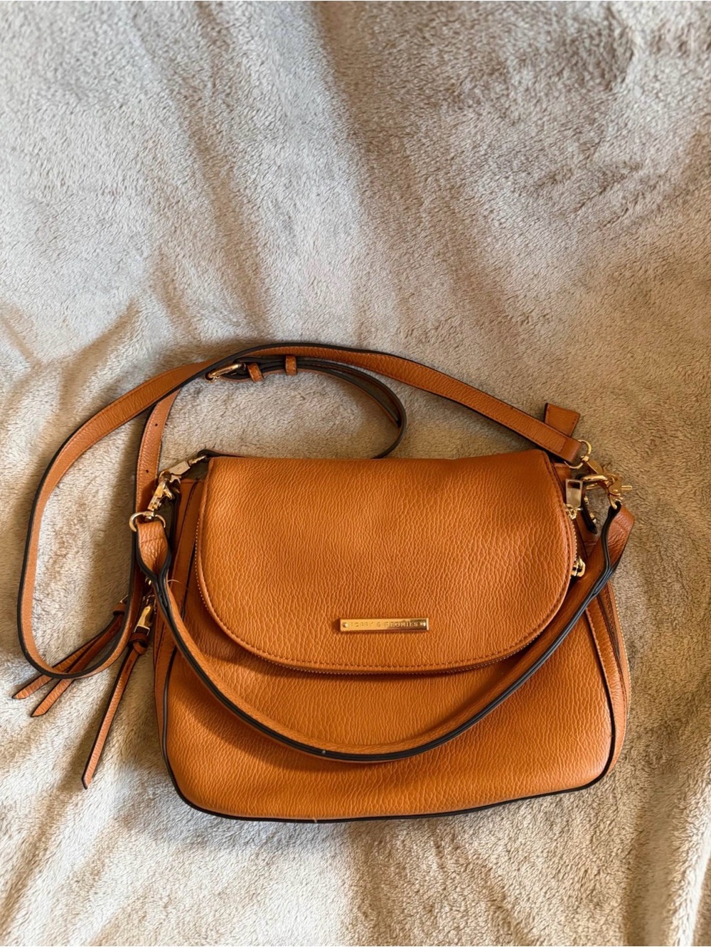 Poppy & Peonies DOWNTOWN CROSSBODY cognac